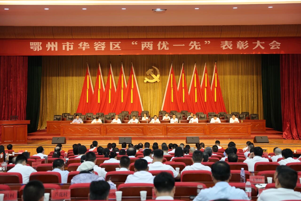 表彰先进树标杆 实干争先启新程 华容区召开“两优一先”表彰大会暨专题党课